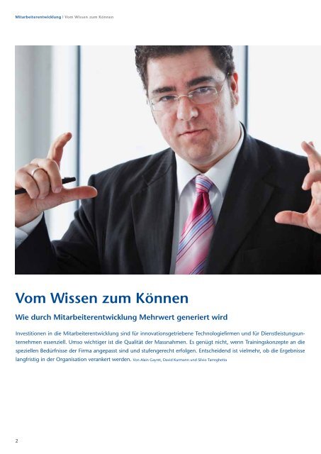 Vom Wissen zum Können - ERNI