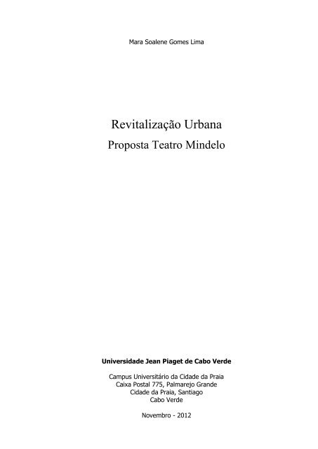 Monografia_Mara ARQ.pdf - Universidade Jean Piaget de Cabo Verde