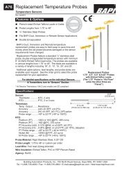 Replacement Temperature Probes - BAPI