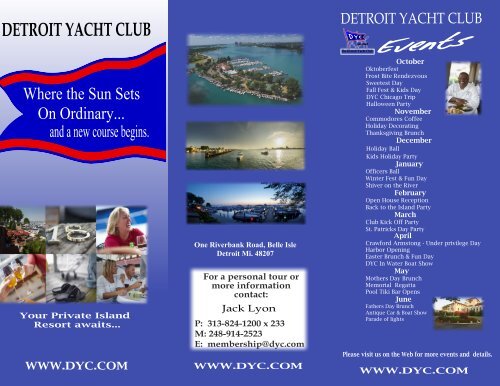 Membership Flyer - Detroit Yacht Club