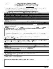 PRIOR AUTHORIZATION FAX-FORM Kentucky ... - Kymmis.com