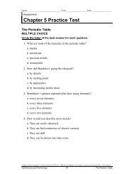 Chapter 5 Practice Test