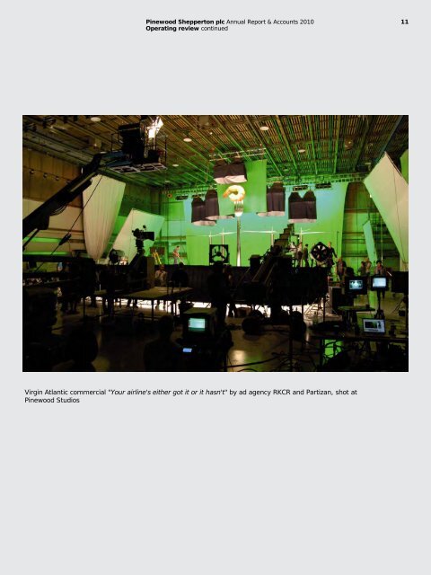 Pinewood Shepperton plc Annual Report ... - Pinewood Studios