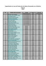 LPDPDF - SecretarÃ­a de Finanzas del Distrito Federal