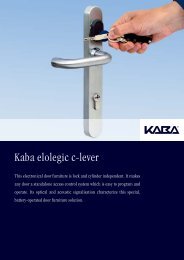 Kaba elolegic c-lever - Seymour Locksmiths