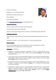 Name: Anil K. Balapure Designation: Sc. F (Sr. Principal Scientist ...