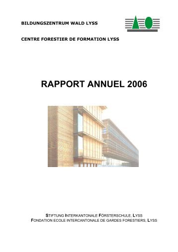 RAPPORT ANNUEL 2006