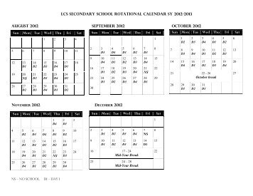 Download the Secondary School Academic Calendar for 2012-13 ...