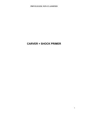 CARVER plus Shock Primer