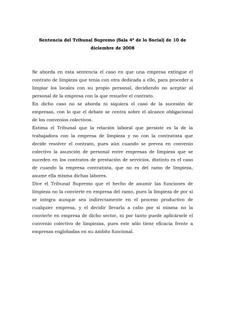 Sentencia del Tribunal Supremo de 10 de diciembre de 2008 - CEO