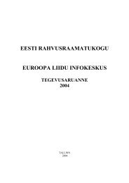2004. aasta - Euroopa Liidu Infokeskus - Eesti Rahvusraamatukogu