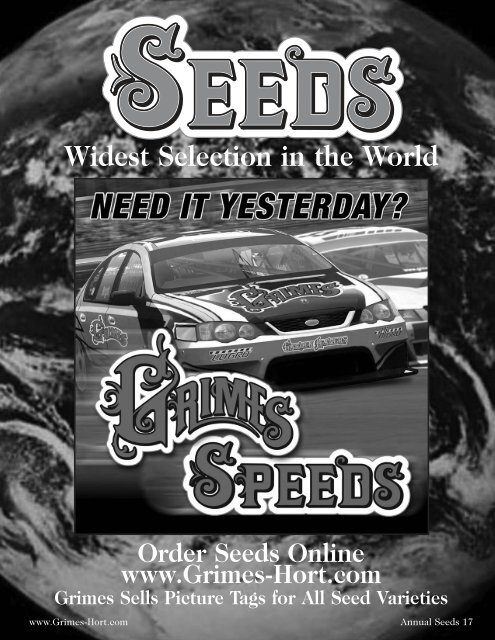 Widest Selection in the World - Grimes Seeds Online Store