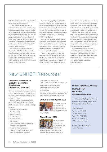 Refugee Newsletter - unhcr