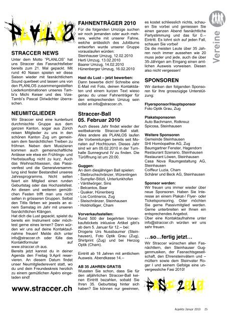 Ausgabe 01/2010 - Aspekte Steinhausen