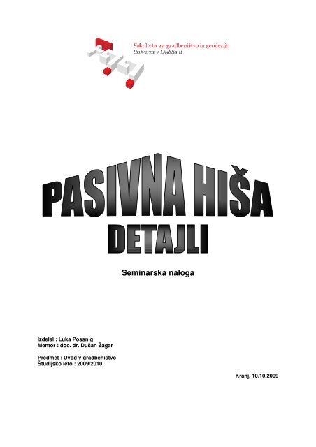 Seminarska naloga - Student Info