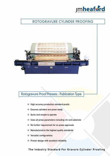 rotogravure cylinder proofing - Scorpio