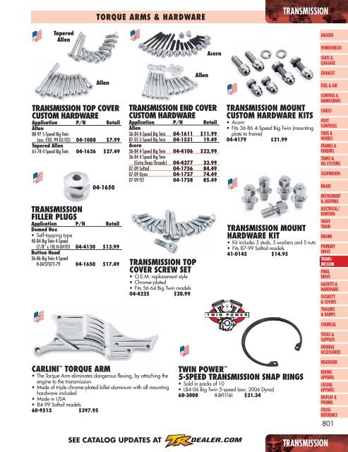 Transmission - Harley-DavidsonÂ® Parts and Accessories