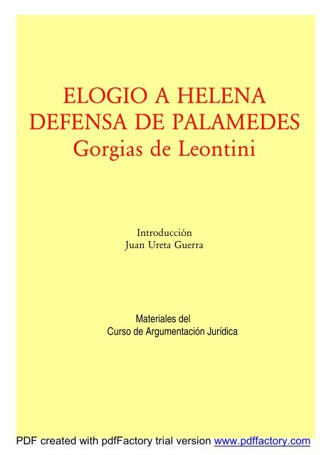 ELOGIO DE HELENA - Historia Antigua