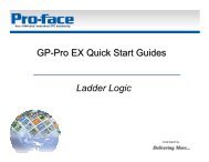 GP-Pro EX Quick Start Guides Ladder Logic