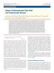 Omega-3 Polyunsaturated Fatty Acids and Cardiovascular Diseases