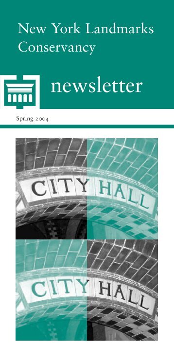 Download Newsletter (PDF) - The New York Landmarks Conservancy