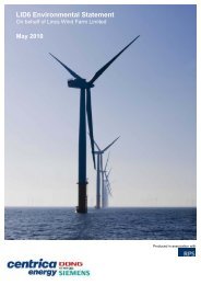 Lincs Offshore Wind Farm LID6 Environmental Statement ... - Centrica