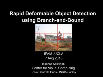 Fast Deformable Part Model detection using Branch-and-Bound