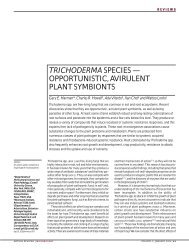 trichoderma species - Weizmann Institute of Science