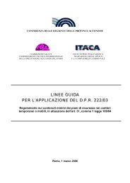 Linee guida per l'applicazione del D.P.R. 222/03 - Regione Piemonte