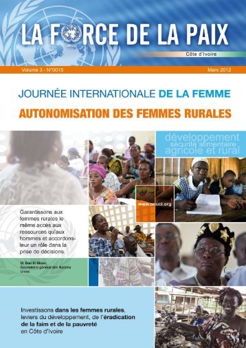CÃ´te d'Ivoire Volume 3 - NÂ°0015 Mars 2012 - Onuci