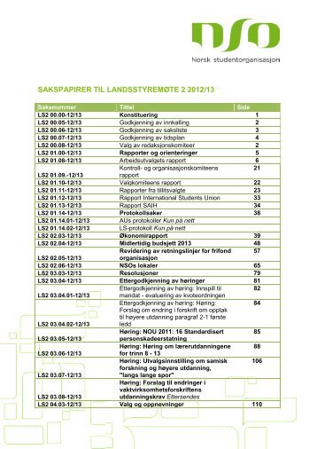 Samlefil - Norsk studentorganisasjon