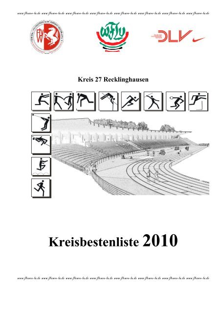 Kreis 27 Recklinghausen Kreisbestenliste 2010 - flvw-re.de