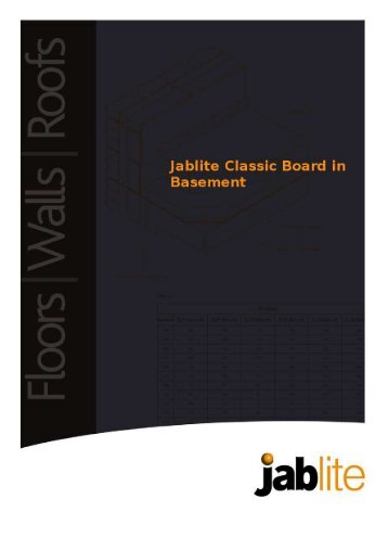 Floor and wall insulation - Jablite