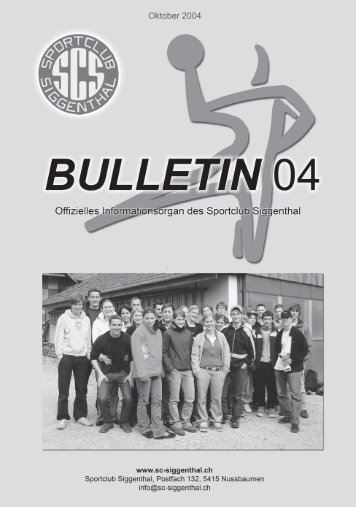 Bulletin - SC Siggenthal