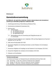 Gemeindeversammlung - Gemeinde Buttisholz