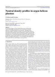 Neutral density profiles in argon helicon plasmas - Plasma Physics ...