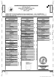 official ballot democratic primary election floyd county, indiana may ...