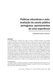Políticas educativas e auto- avaliação da escola pública ... - Esec