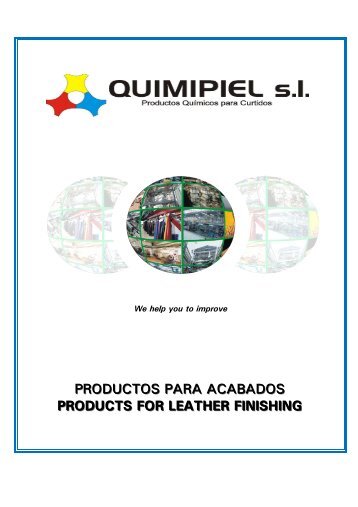 productos para acabados products for leather finishing