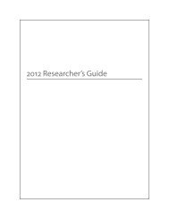 2012 Researchers Guide - The United States Renal Data System