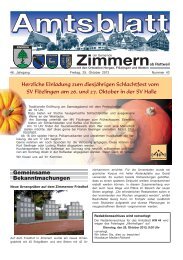 Amtsblatt KW 43 - Zimmern ob Rottweil