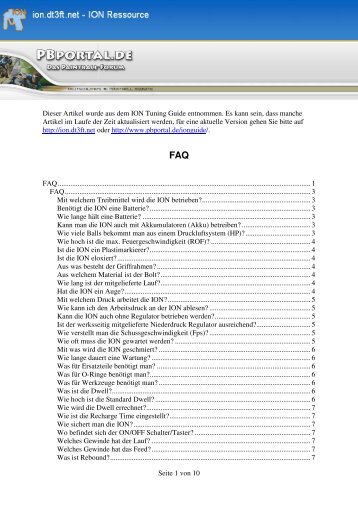 FAQ .............................................................. - PBportal.de
