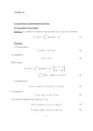 COURS 12. 6. Convolution et transformation de Fourier. 6.1 ... - lpthe