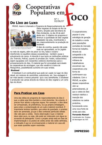 Do Lixo ao Luxo - ITCP - UFRJ