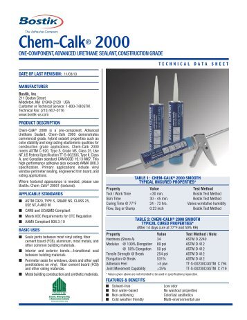 Chem-Calk 2000