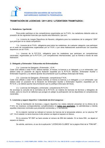 Plantilla papel FNN-NIF (macro1) - FederaciÃ³n Navarra de NataciÃ³n