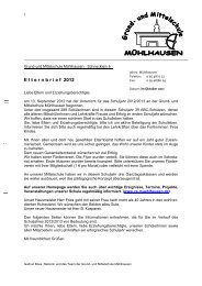 Elternbrief 2012 - Grund- und Mittelschule MÃ¼hlhausen