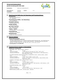 Sicherheitsdatenblatt - cds POLYMERE