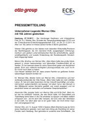 Pressemitteilung - Werner Otto