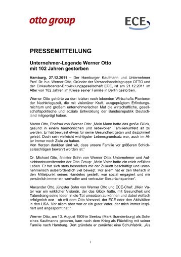 Pressemitteilung - Werner Otto